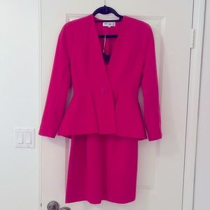Vintage pink skirt suit